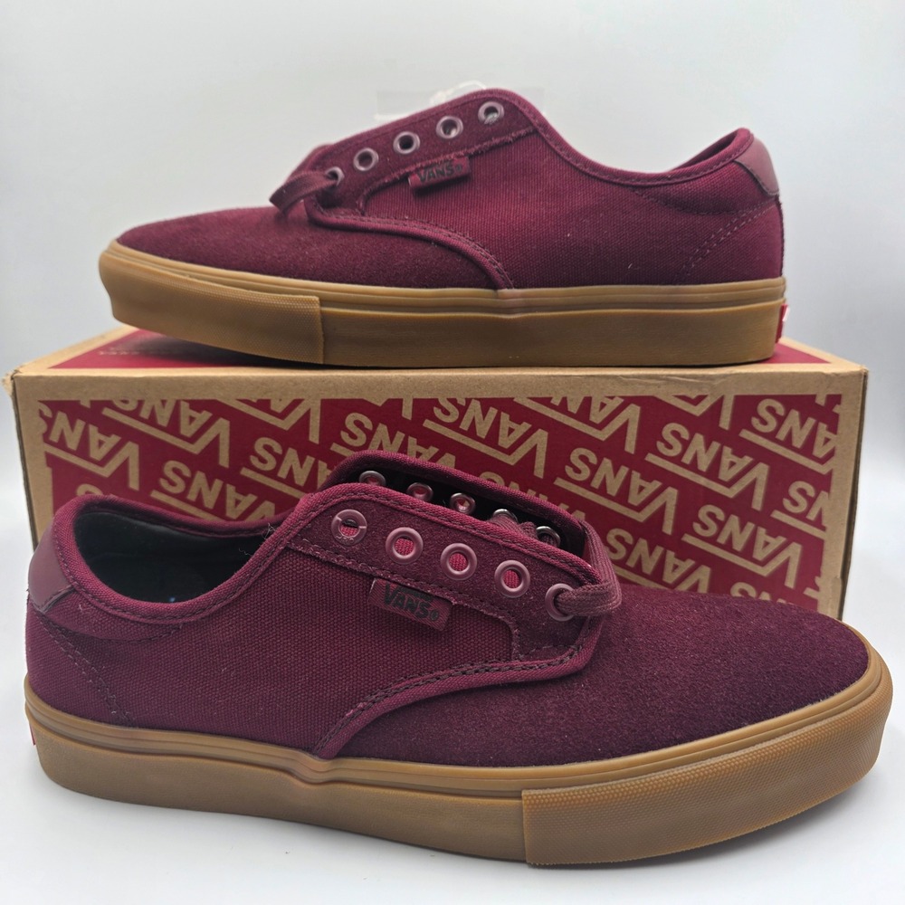 Vans Chima Ferguson Pro Port Royale Burgundy Gum Sole Mens 7.5 NEW